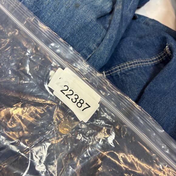 Vintage 80 Denim Chore Coat Men's Medium Workwear Utility Barn Jacket - Picture 12 of 12